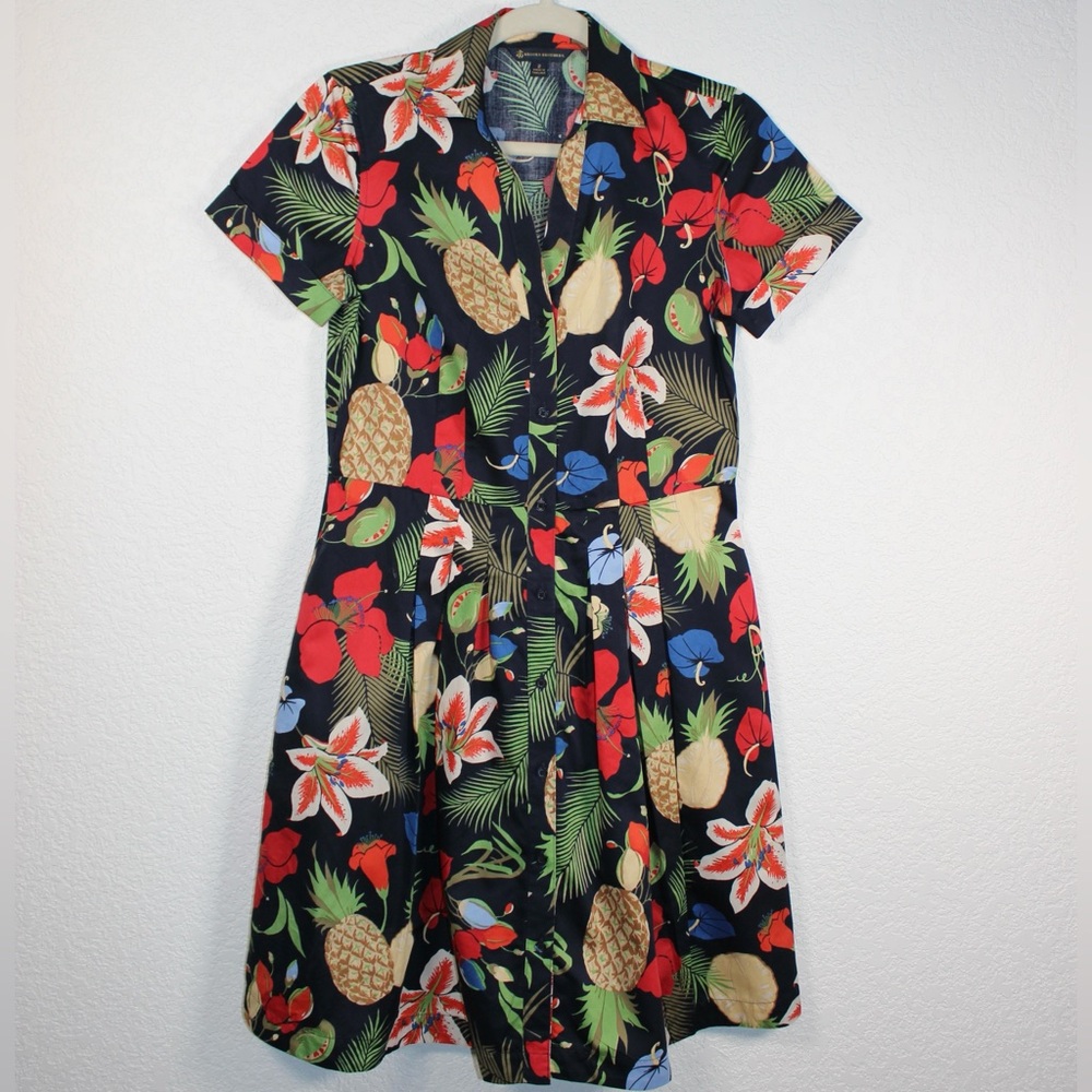 Brooks Brothers A-Line Hawaiian Shirt Dress – Size 2 🌺🌴